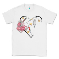 White phlebotomy add your name Classic Tee - MaliasSmallBusiness