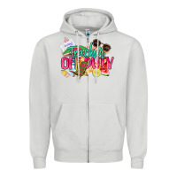 Dove Grey teacher off duty Zipper Hoodie - NancyCooperArtShop