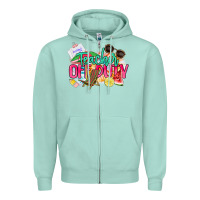 Seafoam teacher off duty Zipper Hoodie - NancyCooperArtShop