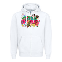 White teacher off duty Zipper Hoodie - NancyCooperArtShop