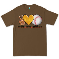 Cacao peace love baseball Premium Tee - AdoDesignShop