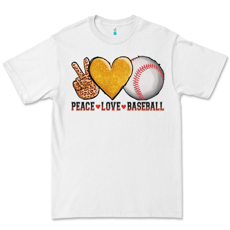 Peace Love Baseball Premium Tee by AdoDesignShop | Teevron