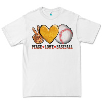 White peace love baseball Premium Tee - AdoDesignShop
