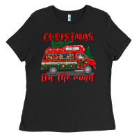 Black christmas on the road Ladies Tee - BundleAndBundleShop