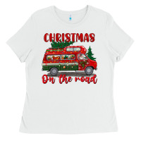 White christmas on the road Ladies Tee - BundleAndBundleShop