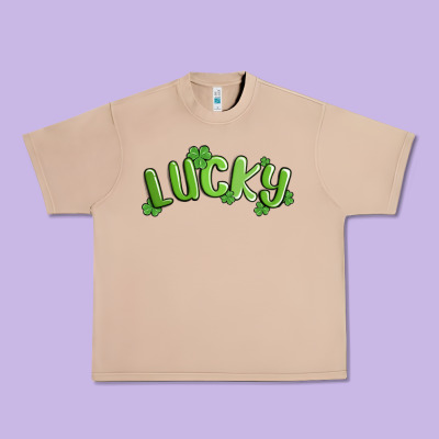 Lucky St Patricks Day Urban Heavy Tee Designed By Maliassmallbusiness