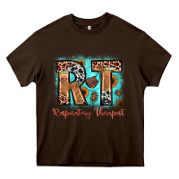 Chocolate Brown rt respiratory therapist Heavy Core Tee - JahusDesignShop