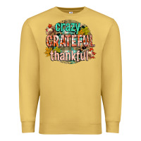 Antique Gold crazy grateful thankful Premium Sweatshirt - CowGirlArtShop
