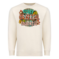 Sandshell crazy grateful thankful Premium Sweatshirt - CowGirlArtShop