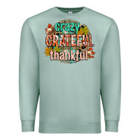 Seafoam crazy grateful thankful Premium Sweatshirt - CowGirlArtShop