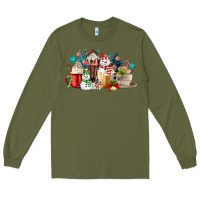 Army Green christmas coffee Long Sleeve Tee - MaliasSmallBusiness