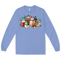 Colony Blue christmas coffee Long Sleeve Tee - MaliasSmallBusiness