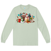 Matcha christmas coffee Long Sleeve Tee - MaliasSmallBusiness