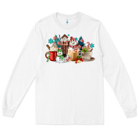 White christmas coffee Long Sleeve Tee - MaliasSmallBusiness
