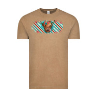 Vintage Coffee cow floral Vintage Tee - JahusDesignShop