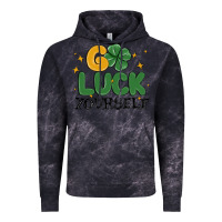Cloud Black go luck yourself Vintage Hoodie - MaliasSmallBusiness