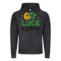 Vintage Black go luck yourself Vintage Hoodie - MaliasSmallBusiness