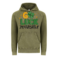 Vintage Olive go luck yourself Vintage Hoodie - MaliasSmallBusiness