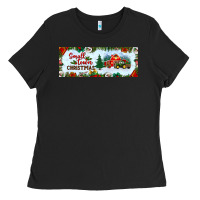 Black small town christmas Ladies Tee - BundleAndBundleShop