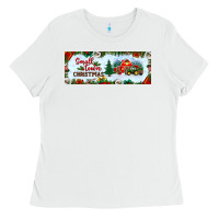 White small town christmas Ladies Tee - BundleAndBundleShop