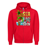 Red Sea you soon Zipper Hoodie - NancyCooperArtShop