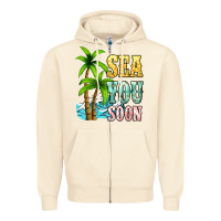 Sandshell Sea you soon Zipper Hoodie - NancyCooperArtShop