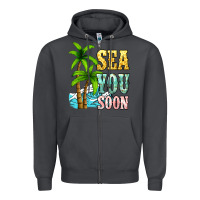 Smoke Sea you soon Zipper Hoodie - NancyCooperArtShop