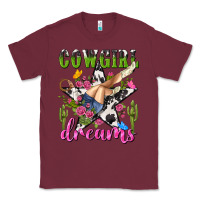 Burgundy western rodeo cowgirl dreams Classic Tee - NancyCooperArtShop