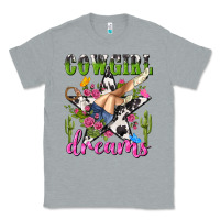 Heather Grey western rodeo cowgirl dreams Classic Tee - NancyCooperArtShop