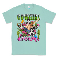Seafoam western rodeo cowgirl dreams Classic Tee - NancyCooperArtShop