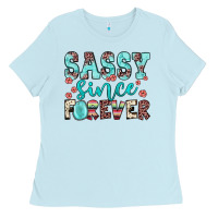 Baby Blue sassy since forever Ladies Tee - JahusDesignShop