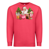 Cardinal pink christmas santa coffe cups Premium Sweatshirt - CowGirlArtShop