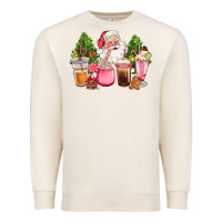 Sandshell pink christmas santa coffe cups Premium Sweatshirt - CowGirlArtShop