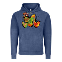 Vintage Denim juneteenth hearts Vintage Hoodie - MaliasSmallBusiness