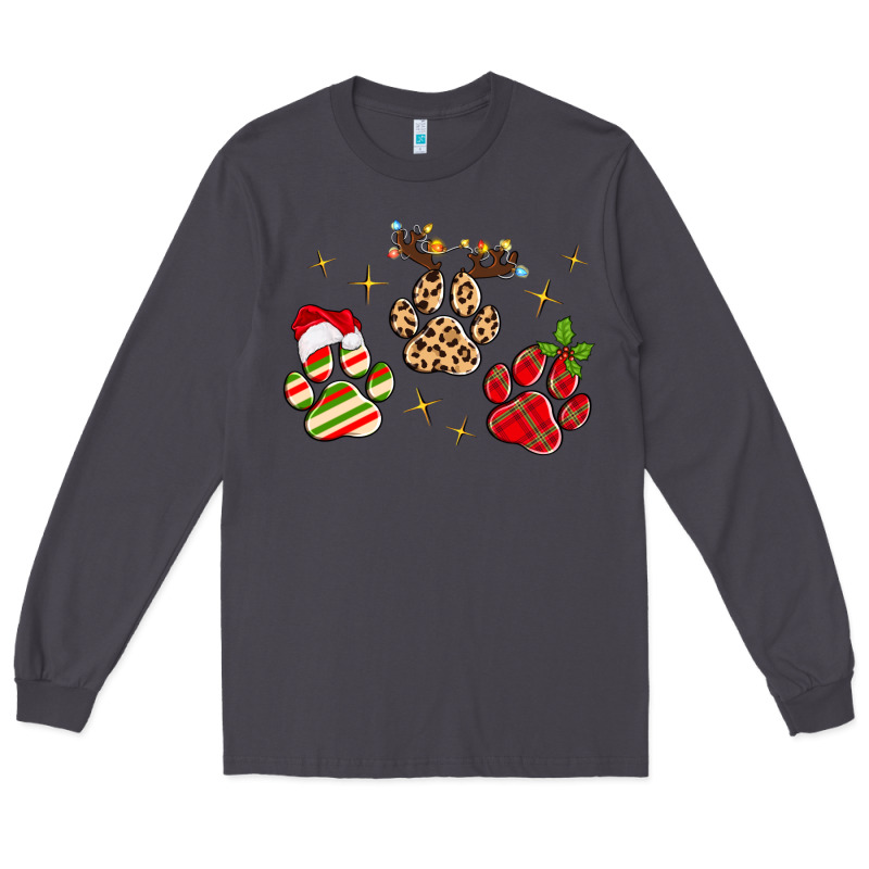 Christmas Paws Long Sleeve Tee by MaliasSmallBusiness | Teevron