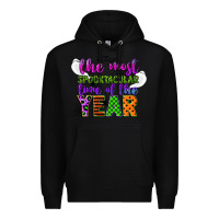 Black the most spooktacular time of the year Premium Hoodie - CowGirlArtShop
