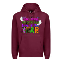 Burgundy the most spooktacular time of the year Premium Hoodie - CowGirlArtShop