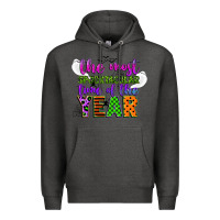 Charcoal Heather the most spooktacular time of the year Premium Hoodie - CowGirlArtShop
