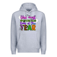 Heather Grey the most spooktacular time of the year Premium Hoodie - CowGirlArtShop
