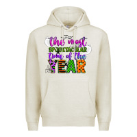 Oatmeal Heather the most spooktacular time of the year Premium Hoodie - CowGirlArtShop