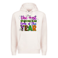 Pale Pink the most spooktacular time of the year Premium Hoodie - CowGirlArtShop