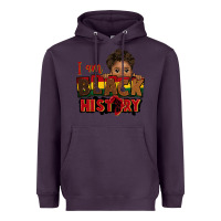 Plum i am black history black boy peekaboo juneteenth Heavyweight Hoodie - CowGirlArtShop