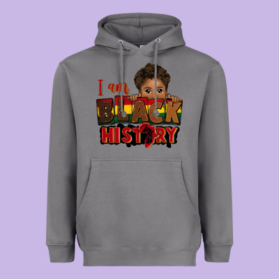 I Am Black History Black Boy Peekaboo Juneteenth Heavyweight Hoodie Designed By Cowgirlartshop