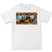 White steam roller sippy cup Premium Tee - Artiststas