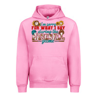 Fuchsia Pink i'm sorry for what i say during the baseball game Urban Hoodie - BundleAndBundleShop