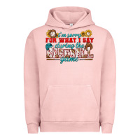 Pigment Salmon i'm sorry for what i say during the baseball game Urban Hoodie - BundleAndBundleShop