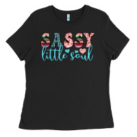 Black sassy little soul Ladies Tee - JahusDesignShop