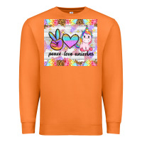 Carrot peace loeve unicorns Premium Sweatshirt - CowGirlArtShop