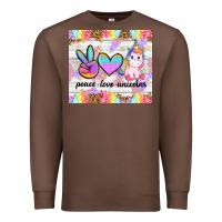 Chestnut peace loeve unicorns Premium Sweatshirt - CowGirlArtShop