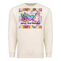 Sandshell peace loeve unicorns Premium Sweatshirt - CowGirlArtShop